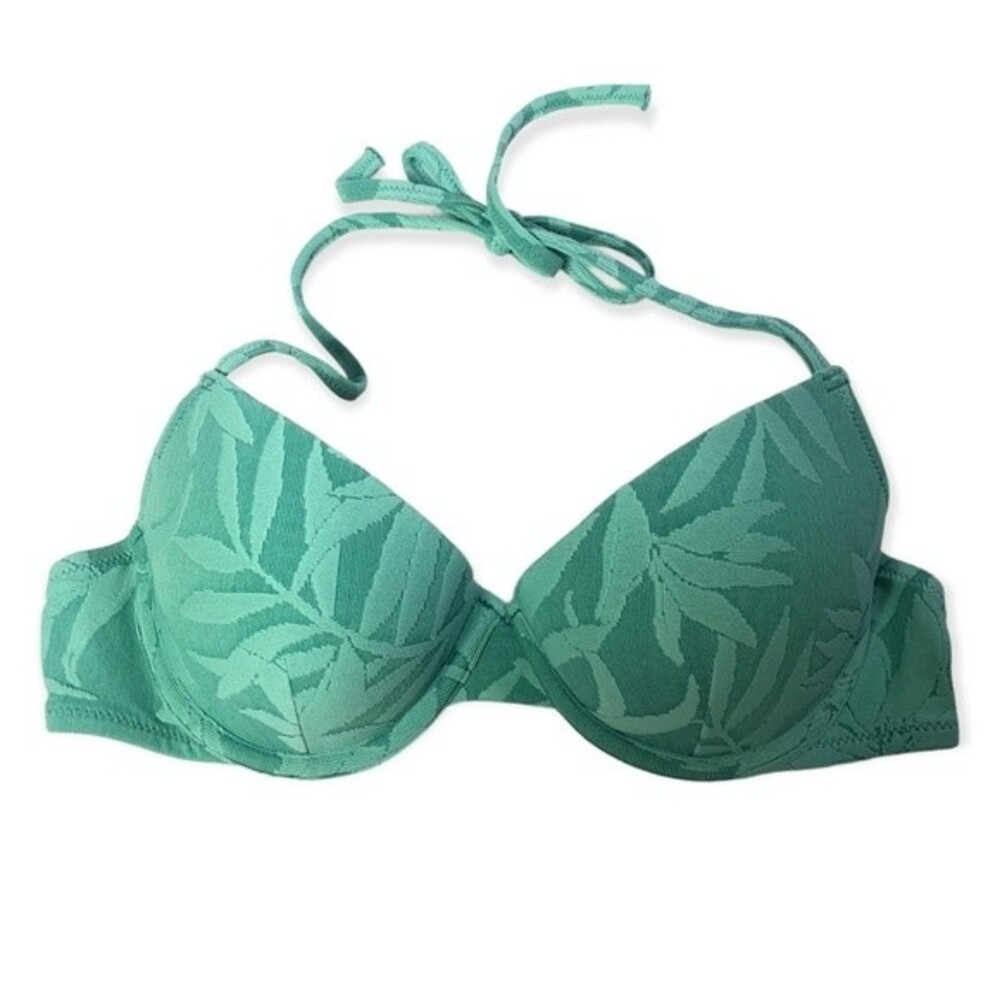 Shade & Shore Women's Lightly Lift Floral Jacquard Texture Bikini Top